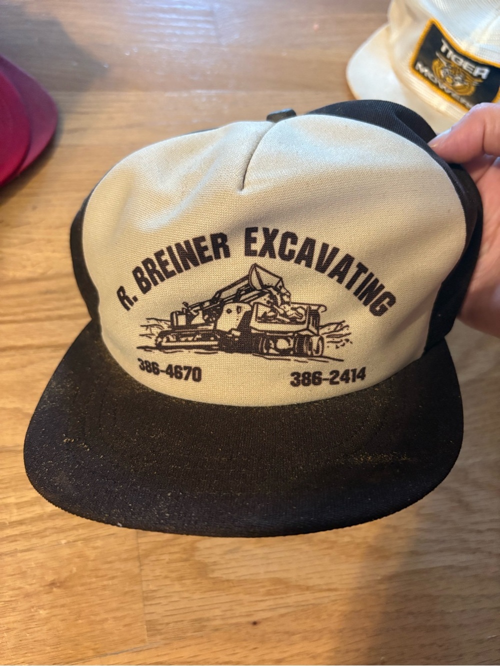 Vintage R. Breiner Excavating Trucker hat SnapBack